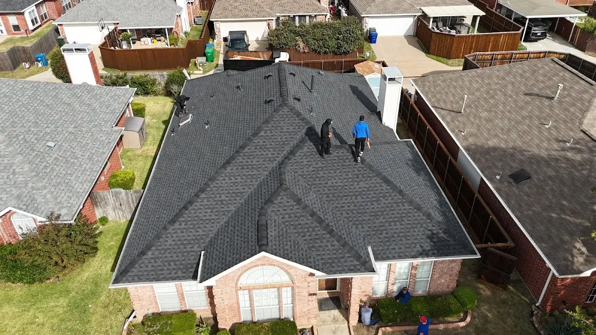 Commercial Roofing work in progress on a Raleigh Hills property